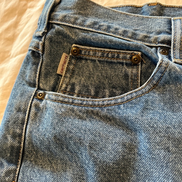 NEW & TAGS 48 x 32 Carhartt Traditional Denim Jeans B18 STW  Men Work Med Wash - Picture 5 of 8